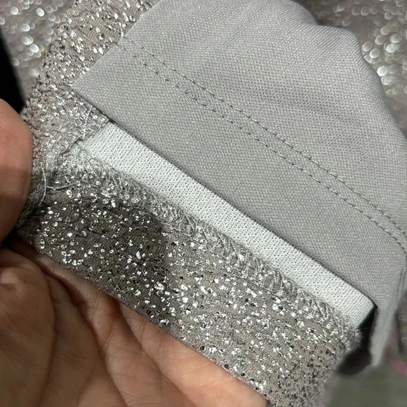 Jessica Howard Midi,metallic thread,sleeveless,scoop neck,slit back hem,zip back - Picture 11 of 14